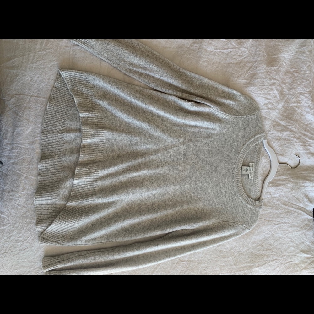 Light Gray Oats Cashmere Sweater